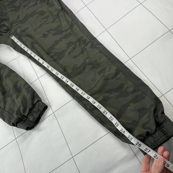 Athleta Pants Womens 6 Green Camo Brooklyn Textured Lined Jogger Athletic Warm - Picture 10 of 12